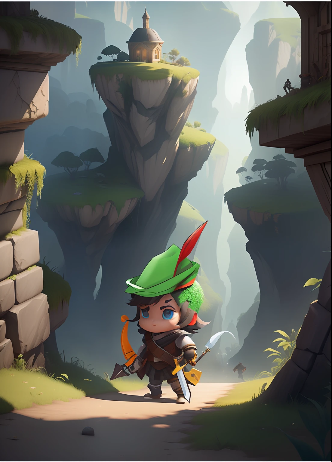 complete...Redo the image in more detail. 4k realista , game de aventura