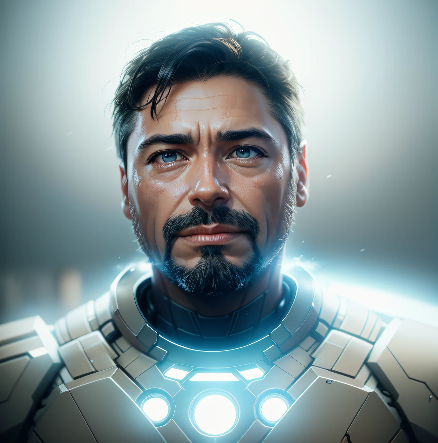 armor iron man ,no helmet, photography,soft lighting, soft details, octane, artstation trending, ultra high detail, ultra realistic, cinematic,16k