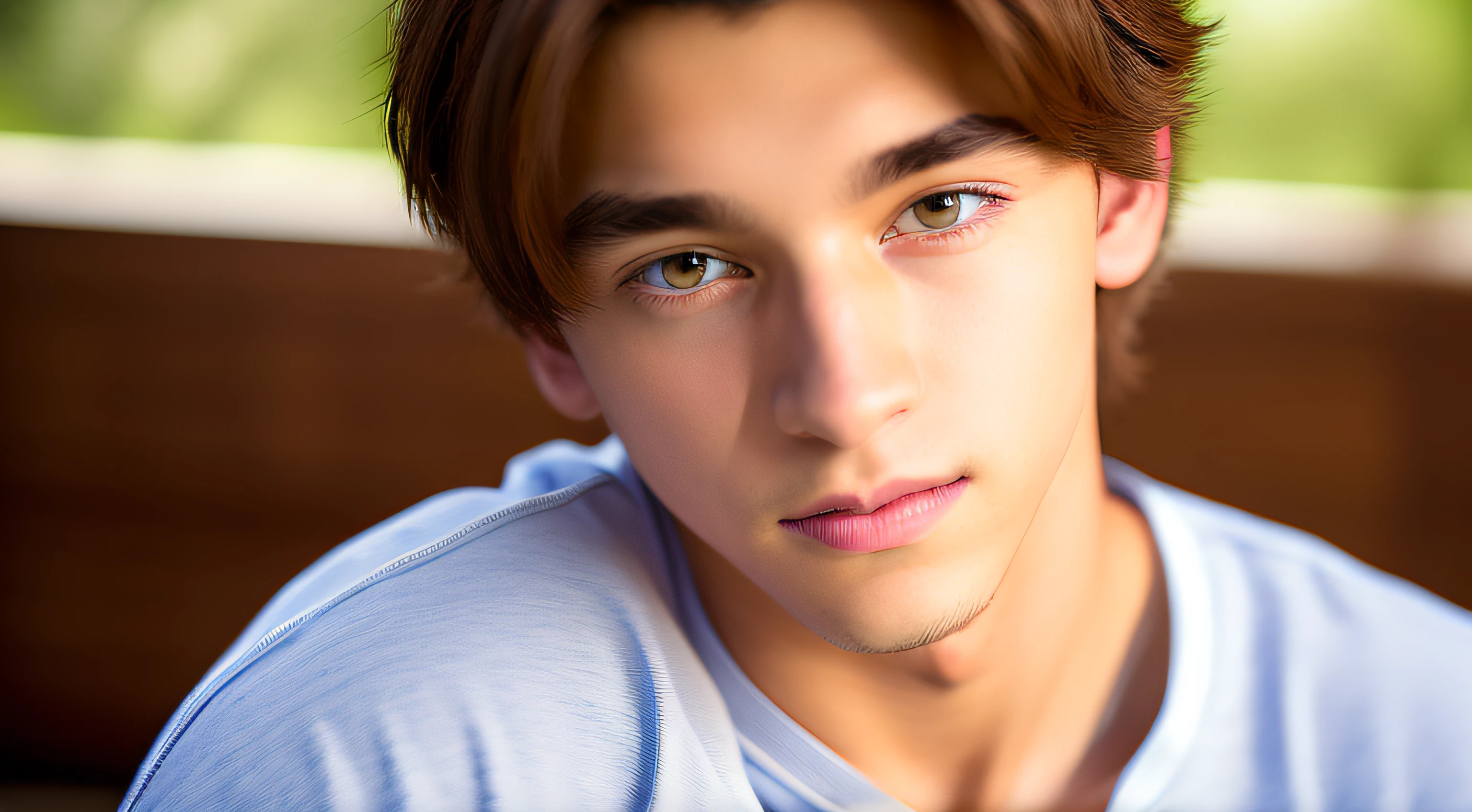 18 year old teenage male, brown hair, Italian