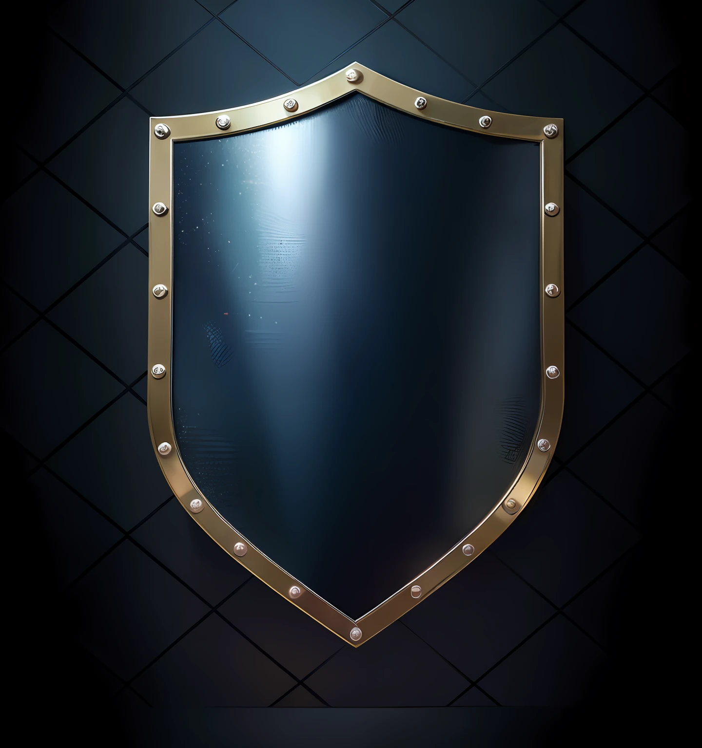 um escudo de metal com rebites , metal shielding, placa de blindagem, Sheild, escudo de fantasia, design do escudo, armadura de metal de prata, armadura de metal prateado brilhante, escudo, Shiny armor made of steel, crista de metal afiada, 2 0 5 6 x 2 0 5 6, metal cromado, armadura de prata brilhante gravada, single picture