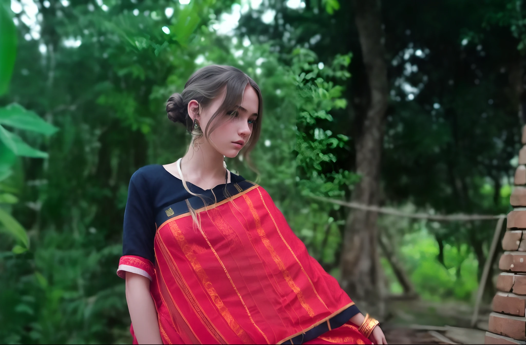 cinematic shot, centered, cinematography, intricately detailed, crafted, meticulous, magnificent, maximum details, extremely hyper aesthetic, realistic, (((1girl, solo))), 17age, long hair, Blonde hair,
