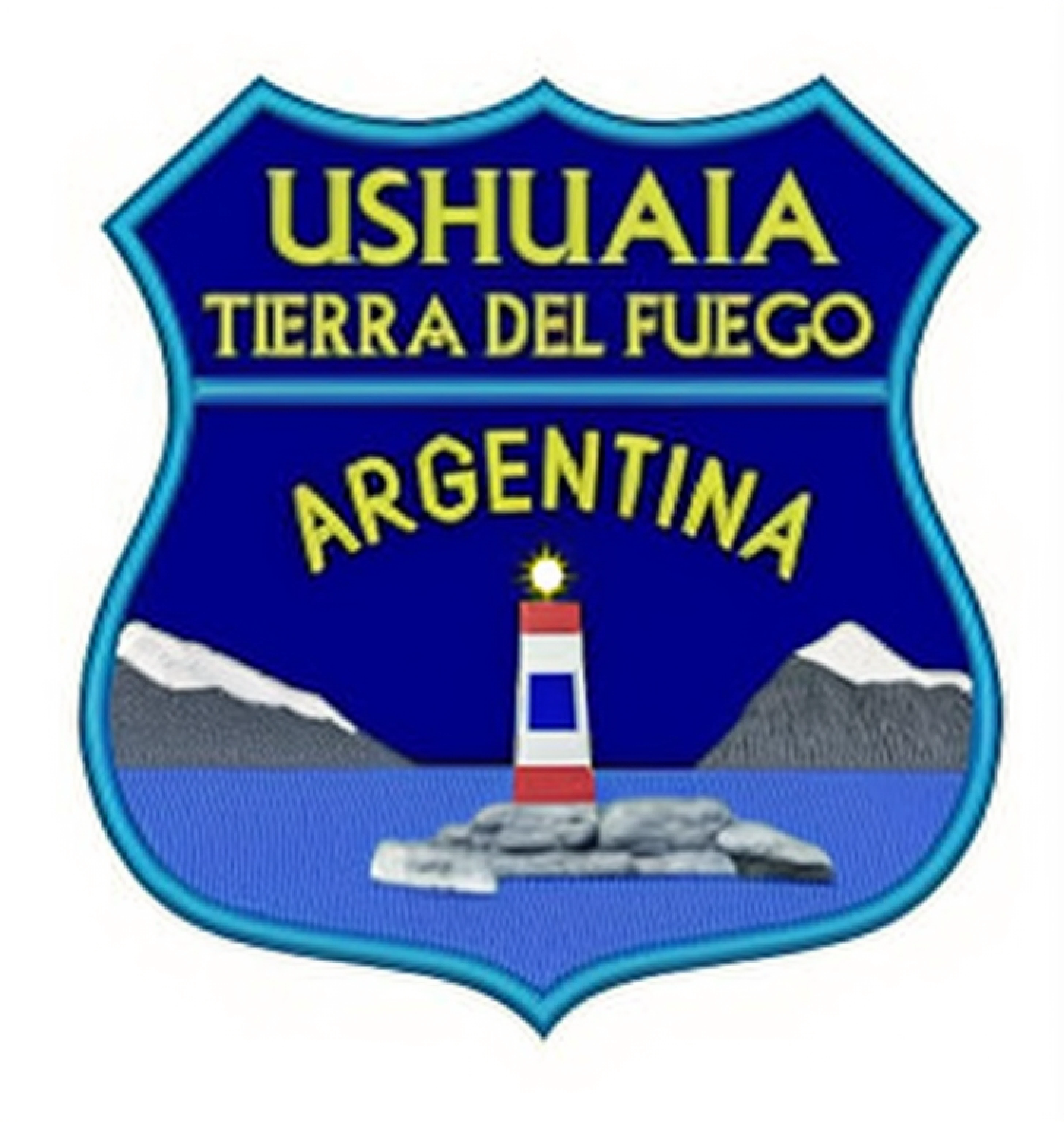 um distintivo azul e branco com um farol, insignia, Built on the Salar de Uyuni, Directed by: Federico Uribe, Argentina, emblema, Directed by: Jenaro de Urrutia Olaran, Logo, Logo, distintivo, Louisiana, diego fernandez, em Chuquicamata, design de patch de ombro, Asuras, UHDR, na empresa salar de uyuni