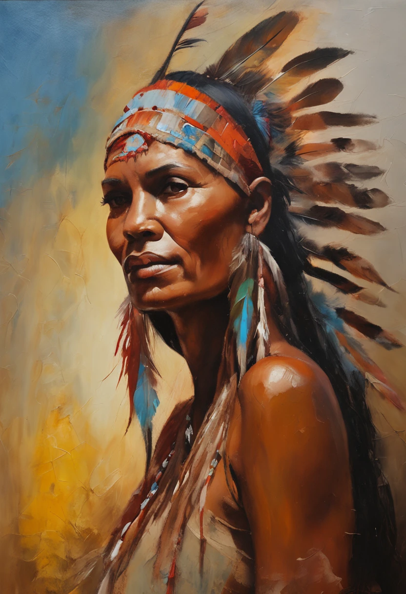 ultra detailed artistic photography, Native American beautiful Apache female, tee pee, moonlight, fire pit, feathers, sexy, dreamy, glowing, backlit, shadows, oil on canvas, smooth, ultra high definition, 8k, ultra sharp focus,  intricate artwork masterpiece, flowy outfit, highly detailed, vibrant, production cinematic character render, ultra high quality model