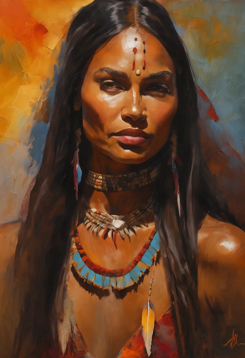 ultra detailed artistic photography, Native American beautiful Apache female, tee pee, moonlight, fire pit, feathers, sexy, dreamy, glowing, backlit, shadows, oil on canvas, smooth, ultra high definition, 8k, ultra sharp focus,  intricate artwork masterpiece, flowy outfit, highly detailed, vibrant, production cinematic character render, ultra high quality model