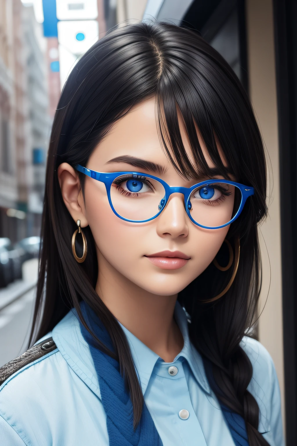 Accessories:EX Glasses, Eyes:Blue