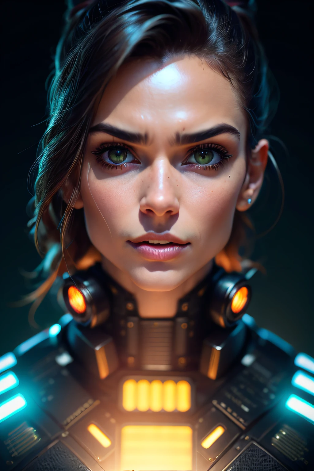 foto de Lou Ferrigno,, complexo 3d render ultra detalhado de um belo perfil de porcelana homem rosto android, (corpo inteiro:1.2), ciborgue, Deicas robot parts, (Caudas duplas laterais:1.2), 150mm, beautiful studio soft light, Anel luminoso, detalhes vibrantes, cyberpunk de luxo, renda, hiper-realista, Anatomical, facial muscles, cable electric wires, microchip, elegante, fundo bonito, octan render, h. r. Estilo Giger, 8k, best quality, master part, um extremamente delicado e bonito, extremamente detalhado ,CG ,unidade ,papel de parede, (Realistic, photo-realistic:1.37),Amazing, detalhe fino, master part,best quality,Arte Oficial, extremamente detalhado CG unidade 8k papel de parede, Absurdo, incrivelmente Absurdo, Robot, halmet prata, corpo inteiro,