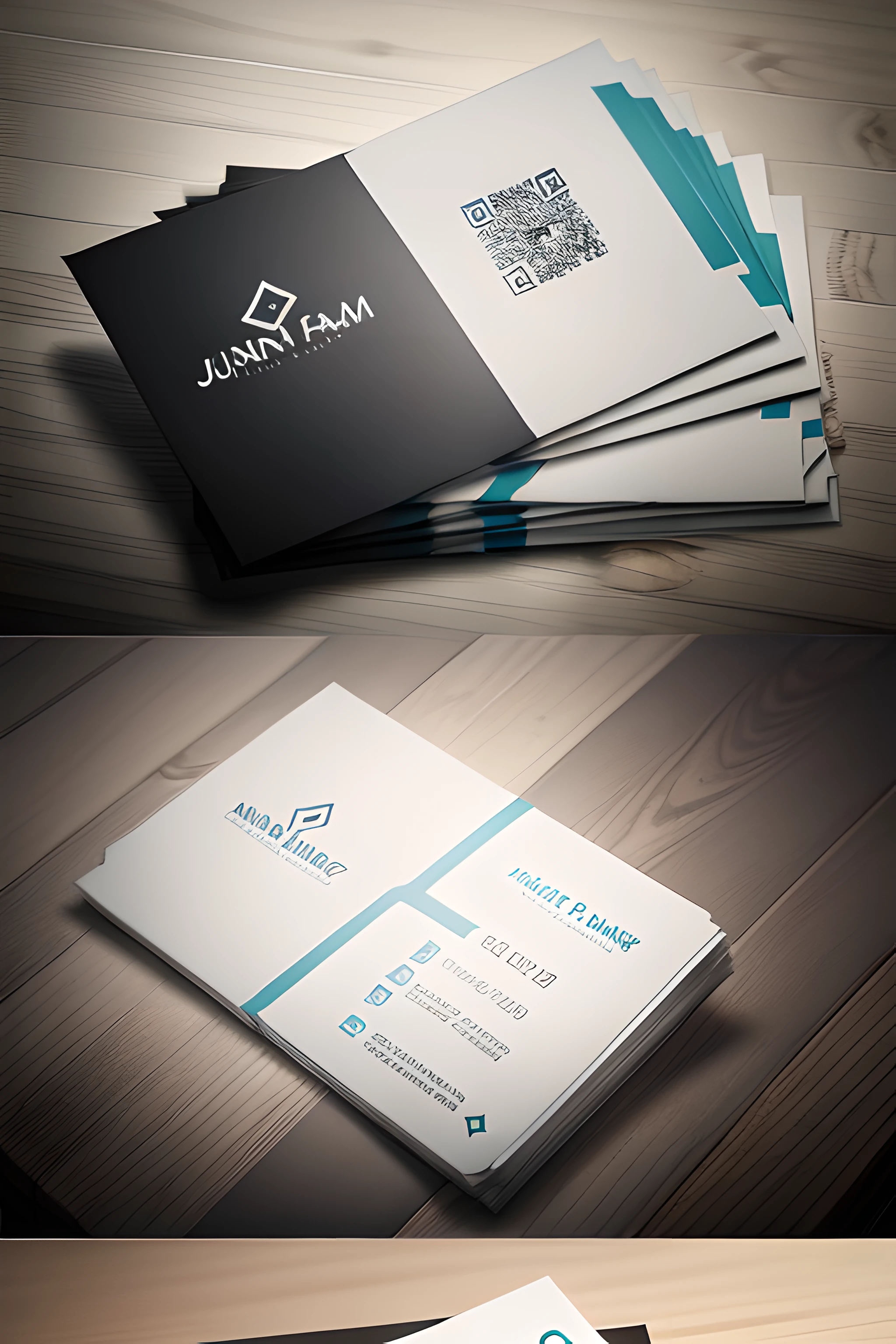 Create an elegant, minimalist business card for our company, with featured contact information and a clean design.
