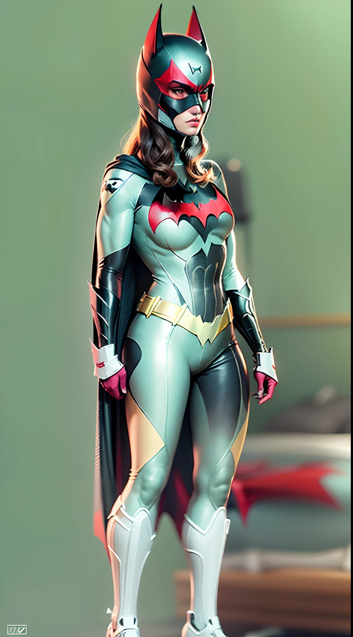 ((Batwoman)) , seios grandes , medium hips, (( ultra realista )), TM Ninja branco, poster style, Icons, cores vibrantees, estilo vetorial, arte digital, 4k, detalhes intrincados, Hipnotizante, feito profissionalmente, Beautiful vector illustration, 12k resolution, ..3d, todos os caracteres em corpo inteiro detalhado, ((altamente detalhado)), ((vibrante)),(( Ultra alta qualidade)), ((hiper-realismo)), ((fotorrealismo)), [octan render], ((( roupas brancas)))