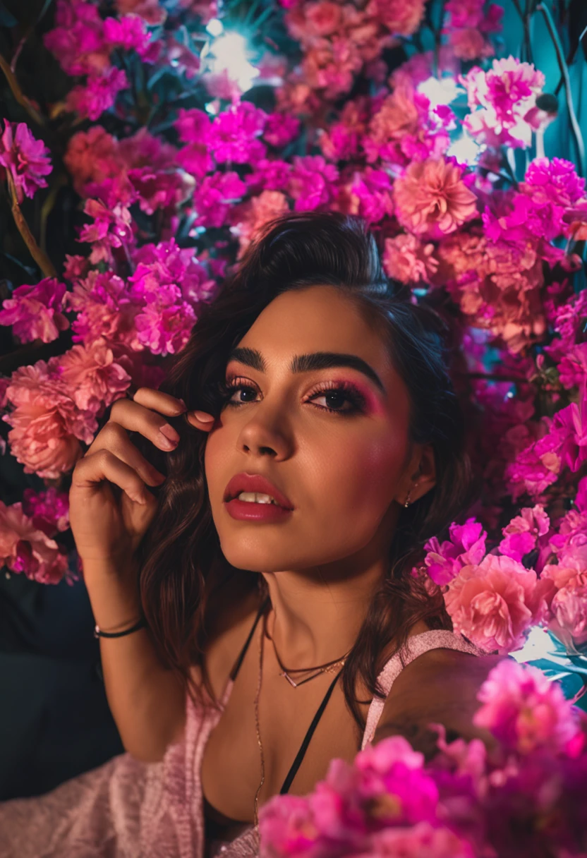 A beautiful mexican girl making a sexy selfie to tease here audience on OnlyFans.