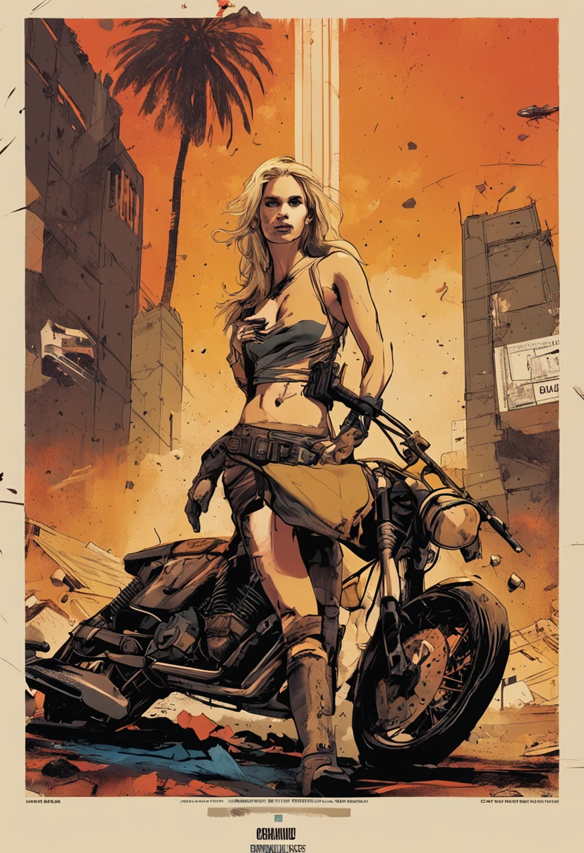 there is a special  edition poster of a " polaroid media artwork of complete  blonde using marker as the medium, against an industrial background" game poster, official poster artwork, game promotional poster, official poster, full poster, military art, promotional poster art, beautiful cinematic poster, official print, videogames poster, craig mullins greg rutkowski, ( apocalyptic ) 8 k, craig mullins style, cinematic poster, apocalyptic 8k, apocalyptic 8k