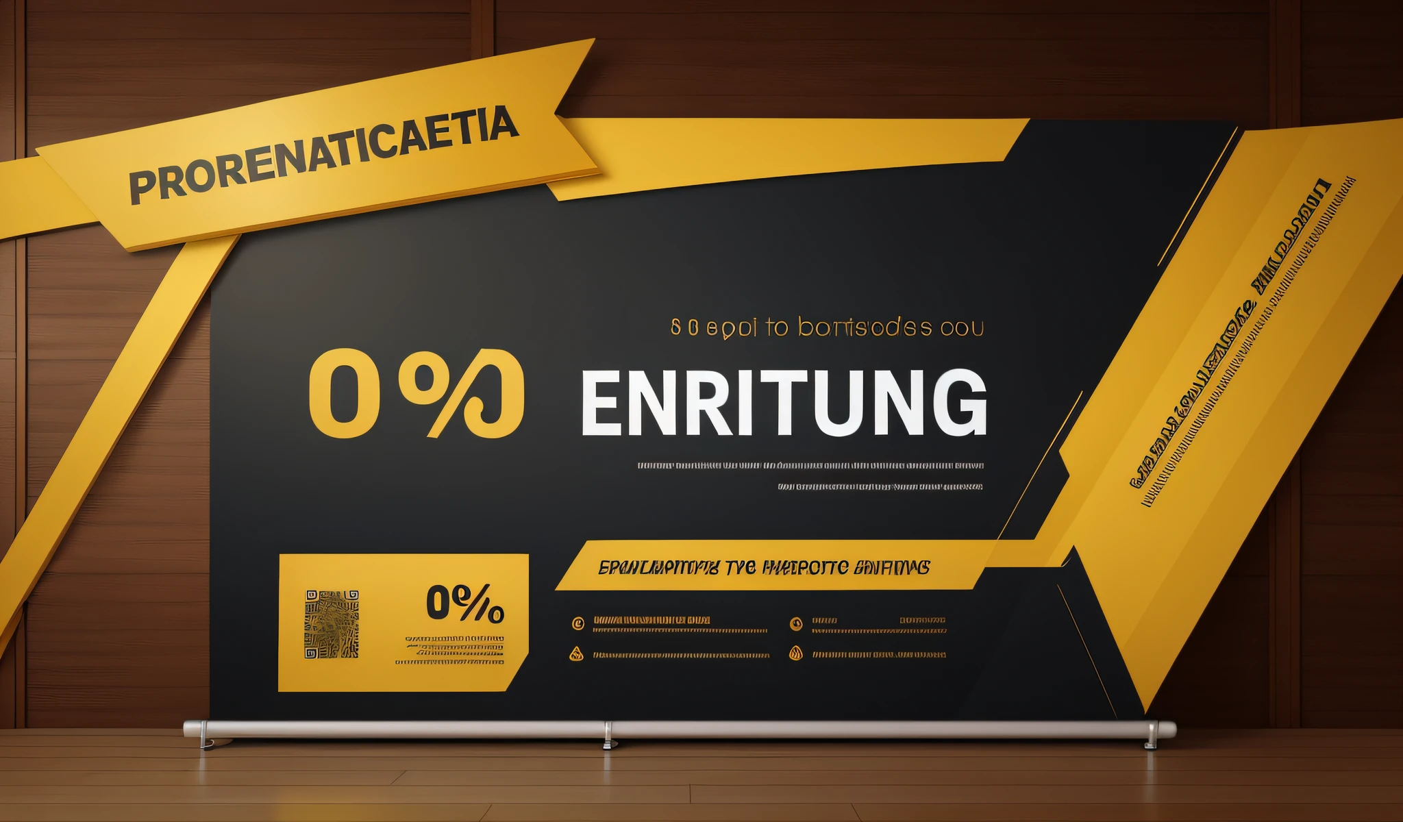 banner with 'Entrega 100% segura' phrase with professional graphic elements and beautiful design
