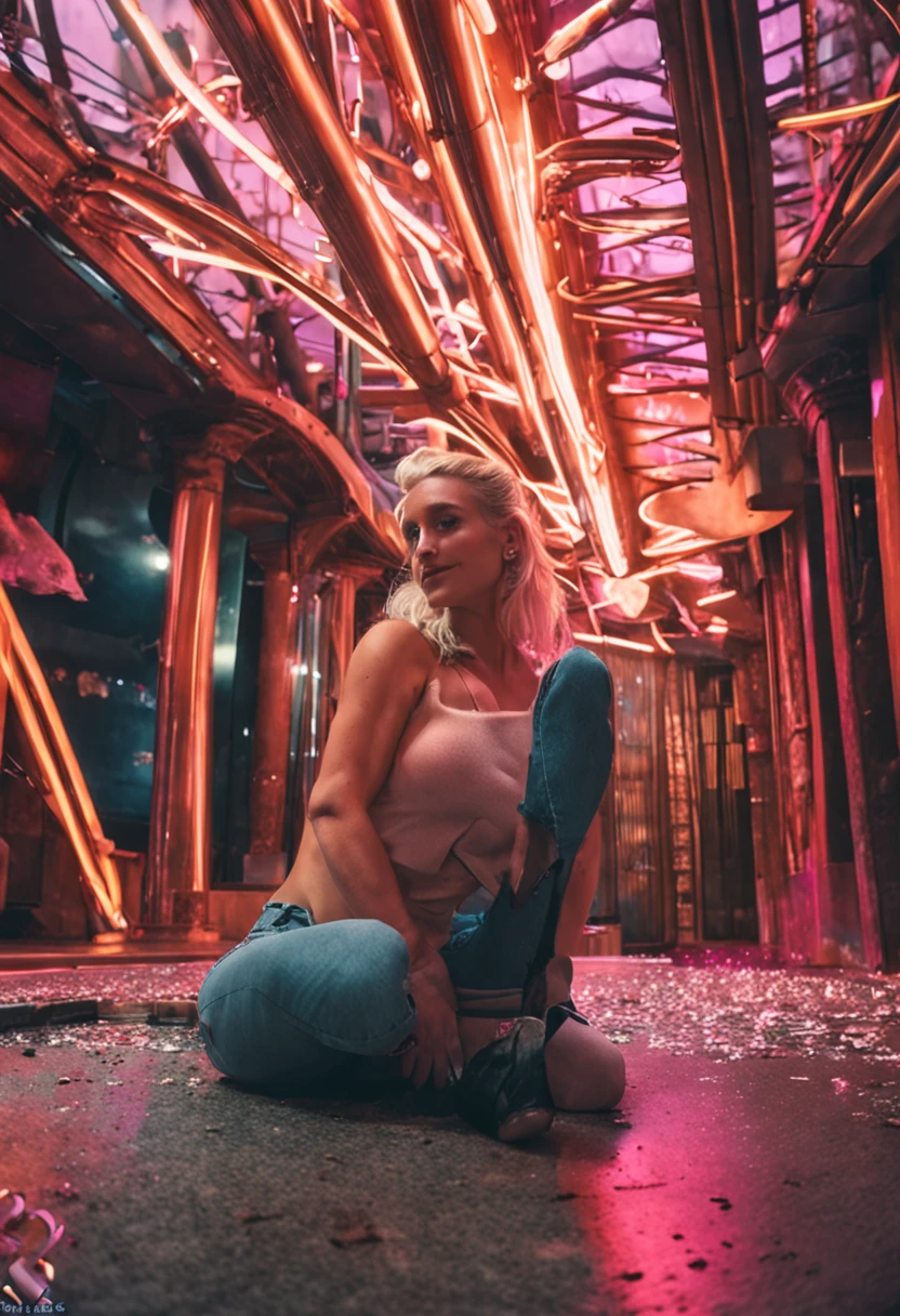A blonde model from OnlyFans who is making new sexy content for subscribers here in her bedroom..