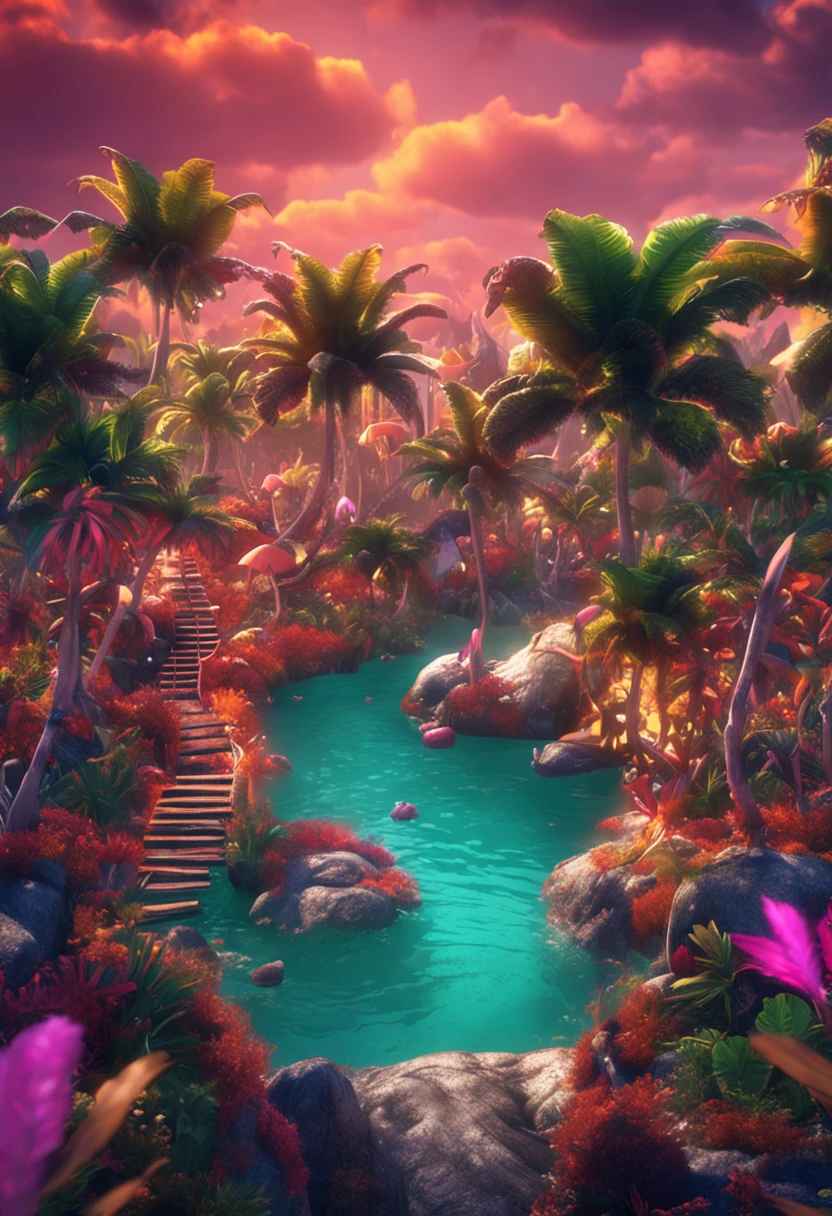 Em uma terra distante, there was a magical island known as the Island of Dreams