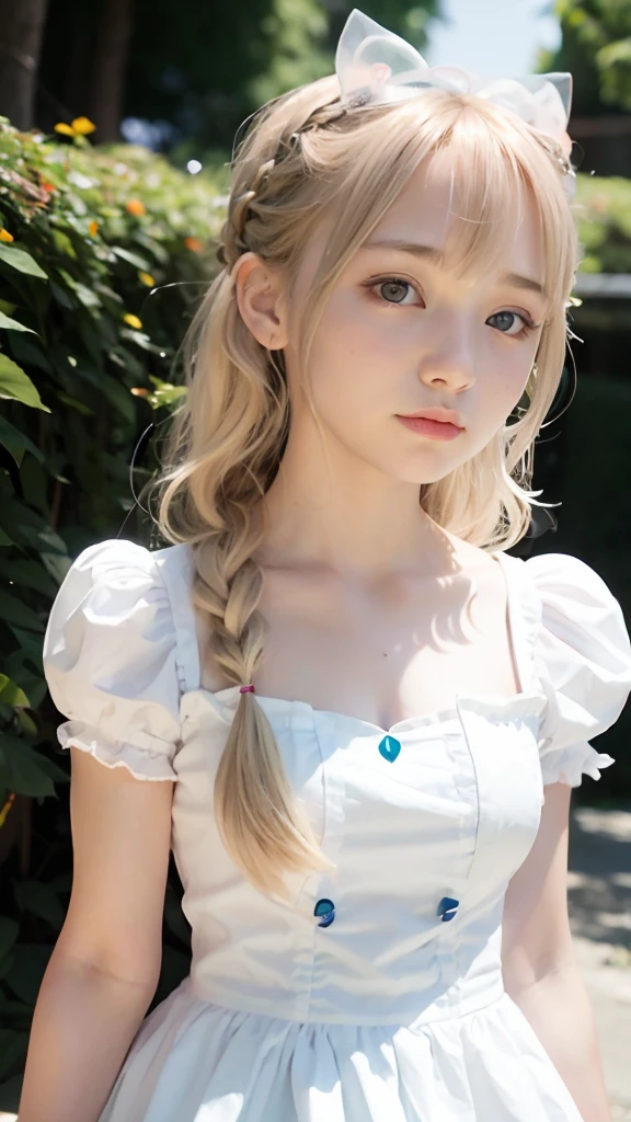 Marie Rose, light blue eyes, (best quality, ultra-detailed), (realistic:1.37), beautiful and detailed face, ultra-realistic texture, delicate face, delicate body, red lipstick, bright colors. High definition, 8k. athletic body