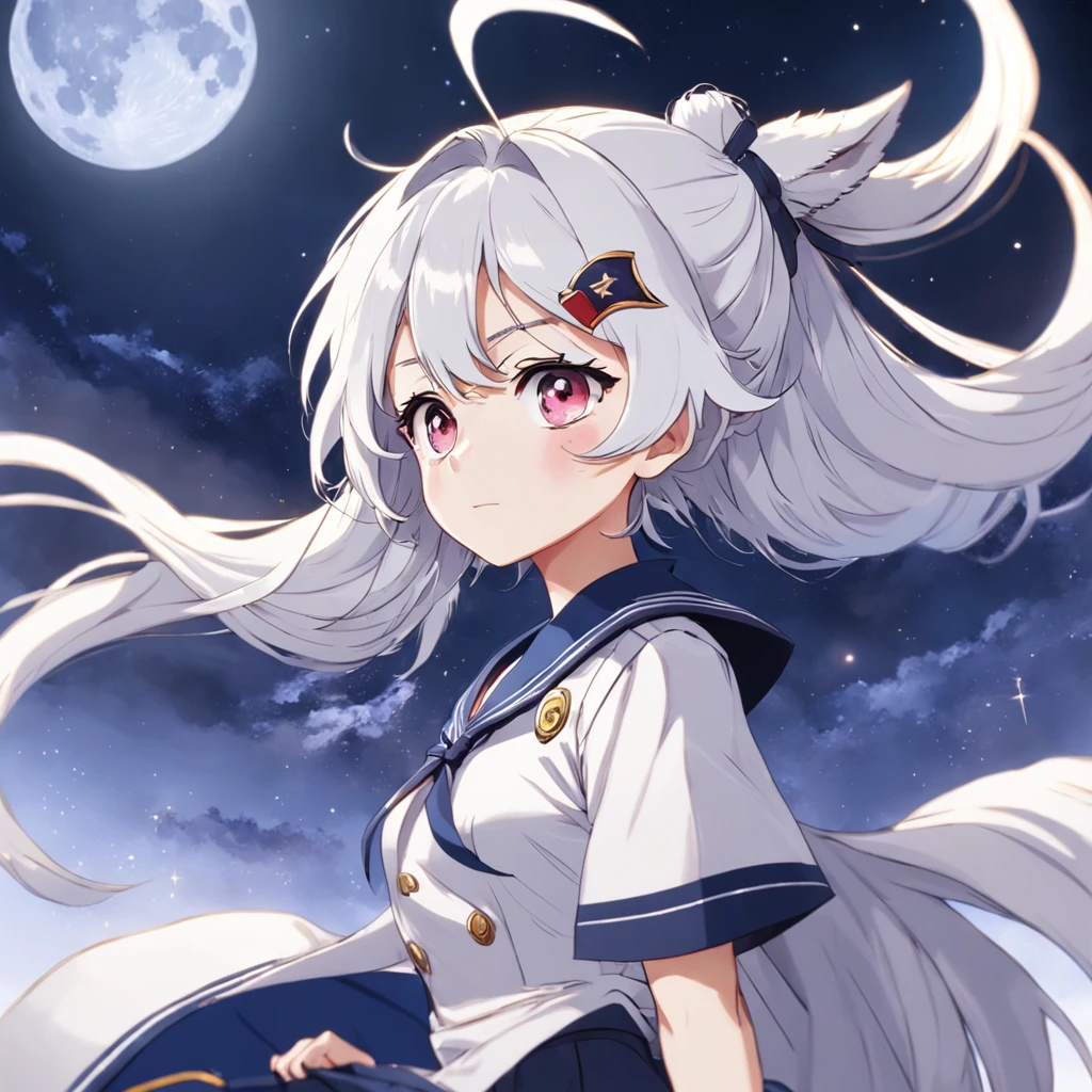 cria um personagem de anime estilo sailer moon com cabelo loiro escuro e ondulado