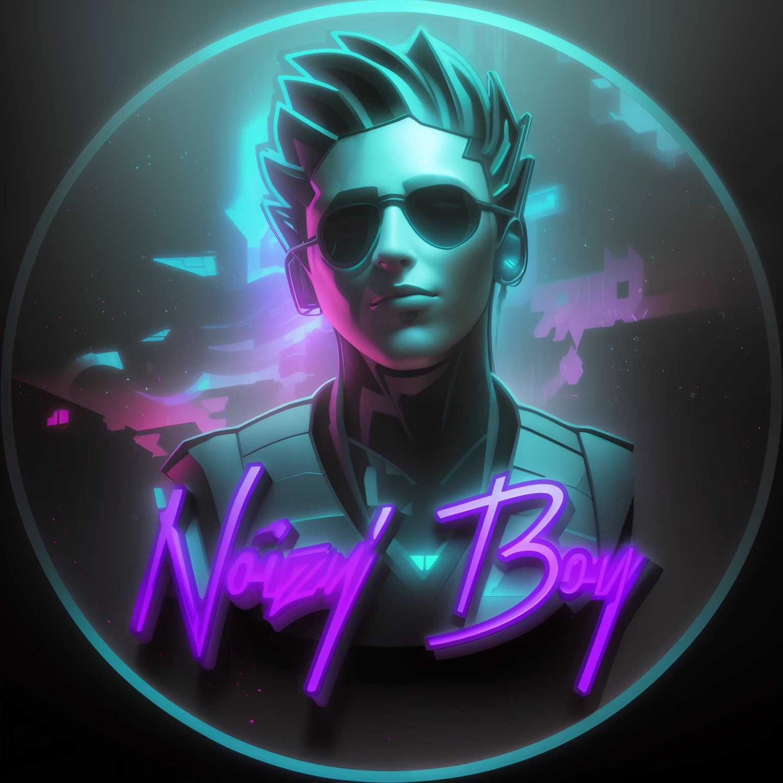 Cyberpunk, 3d logo