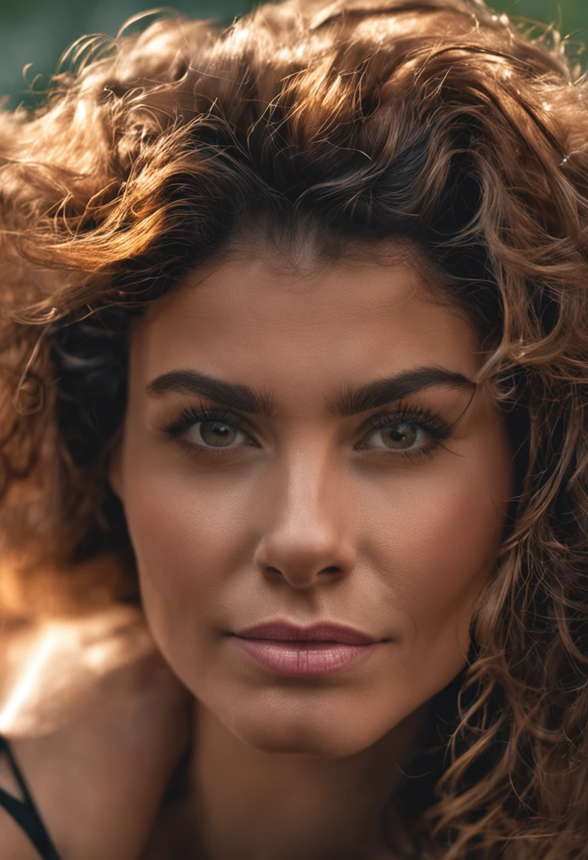 Linda mulher, close-up, capa de revista, loira, cabelo em camadas estilo anos 80, maquiagem profissional, Professional Photo Studio Quality.