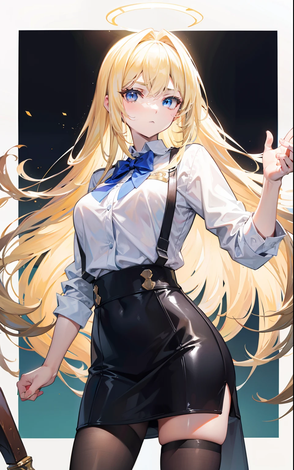 Blonde is an elite long-haired beautiful girl in the workplace,The ability to manipulate time