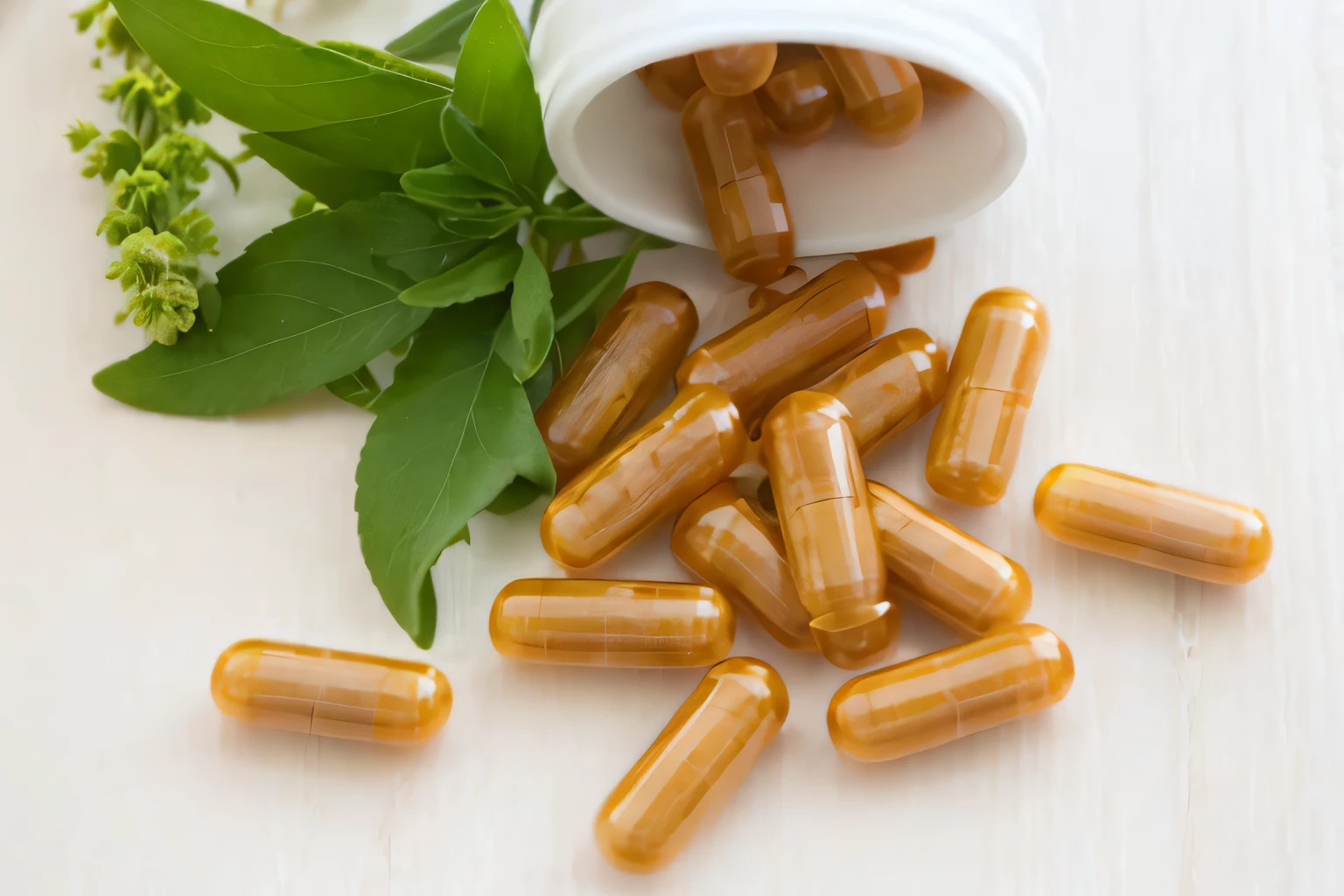 There are many tablets and a bottle of medicine on a table, highly capsuled, quack medicine, Comprimidos, estimulante nootropic, Medicine, uso de esteroides, sage, imagem de alta qualidade, image apothecary, uma linda, Frascos, "organic, Pills and medicines, Beautiful image, Ervas, uma bela, alternativa, exclusivo, botanicals, HGH
