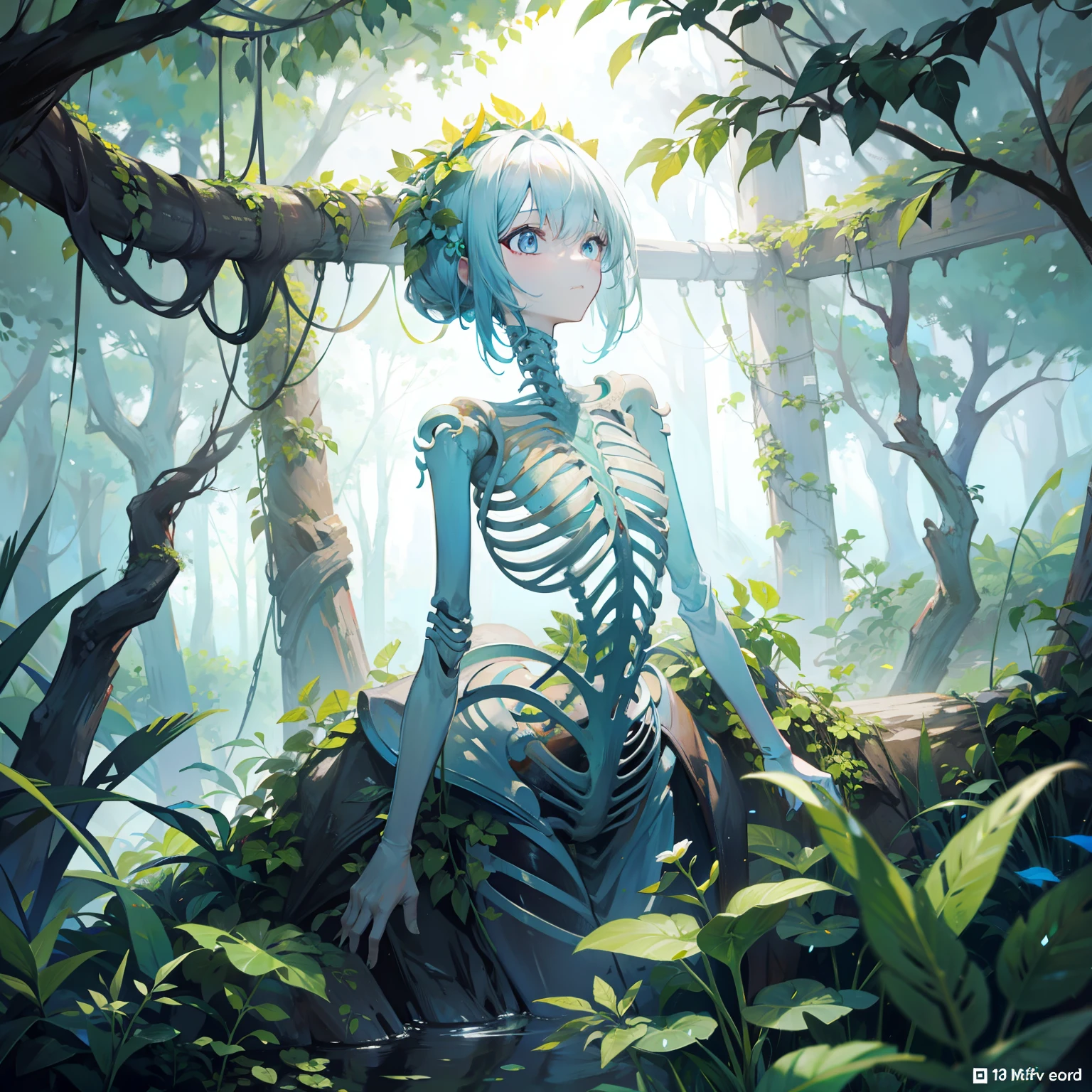 Plant-like life made of flesh and bones