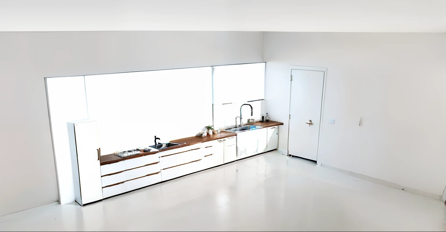 "Masterpiece, high end, best quality, authentic, super detailed, interior, white kitchen cabinets, right side of sink, carpet, modern style." matic --auto