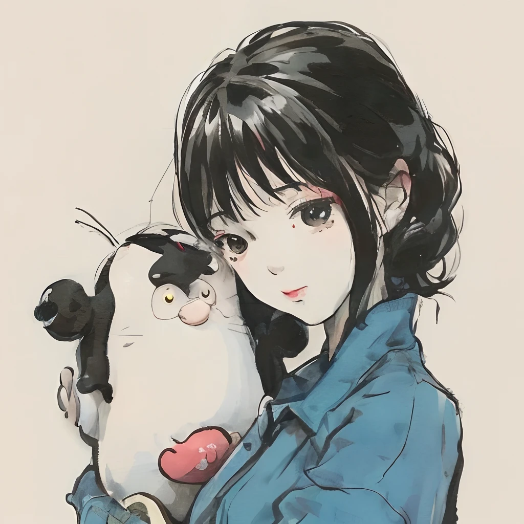 The scene where Shizuka and Nobita in Doraemon are together