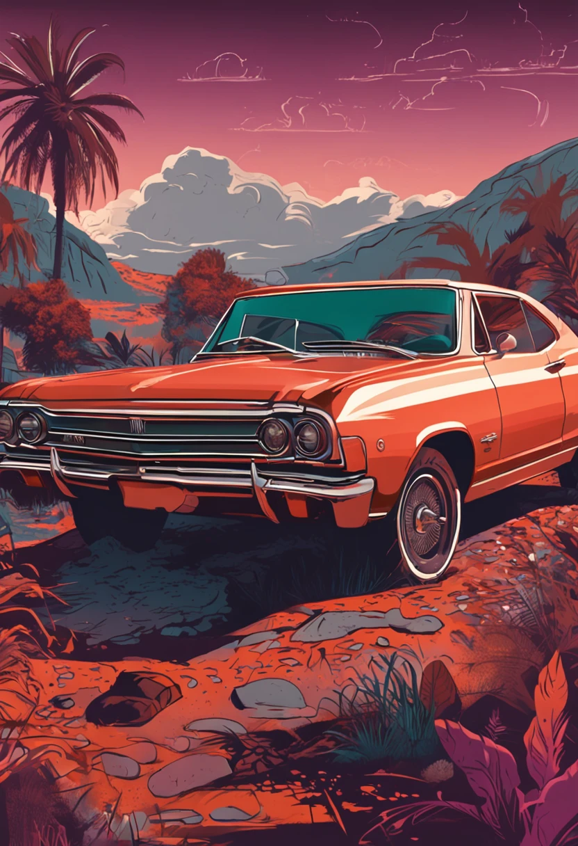 Create an illustration of an Impala 67