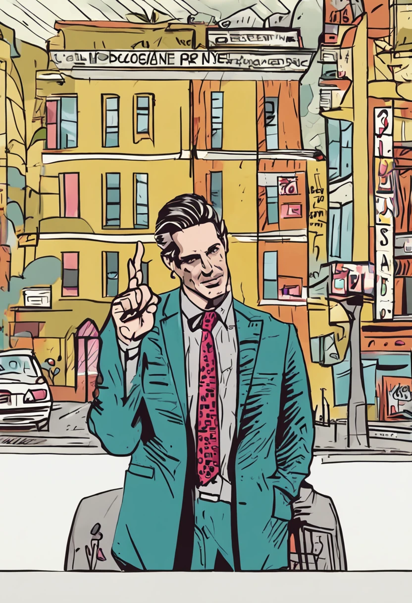 The Arad man in a suit and tie gave a thumbs up, Photo inspired by Josh Bayer, reddit, art brut, Penguin people, Robin plays Oswald, the penguin, Profile image, very sharp!!!, personal profile picture, Clownness smiling, Facebook photo