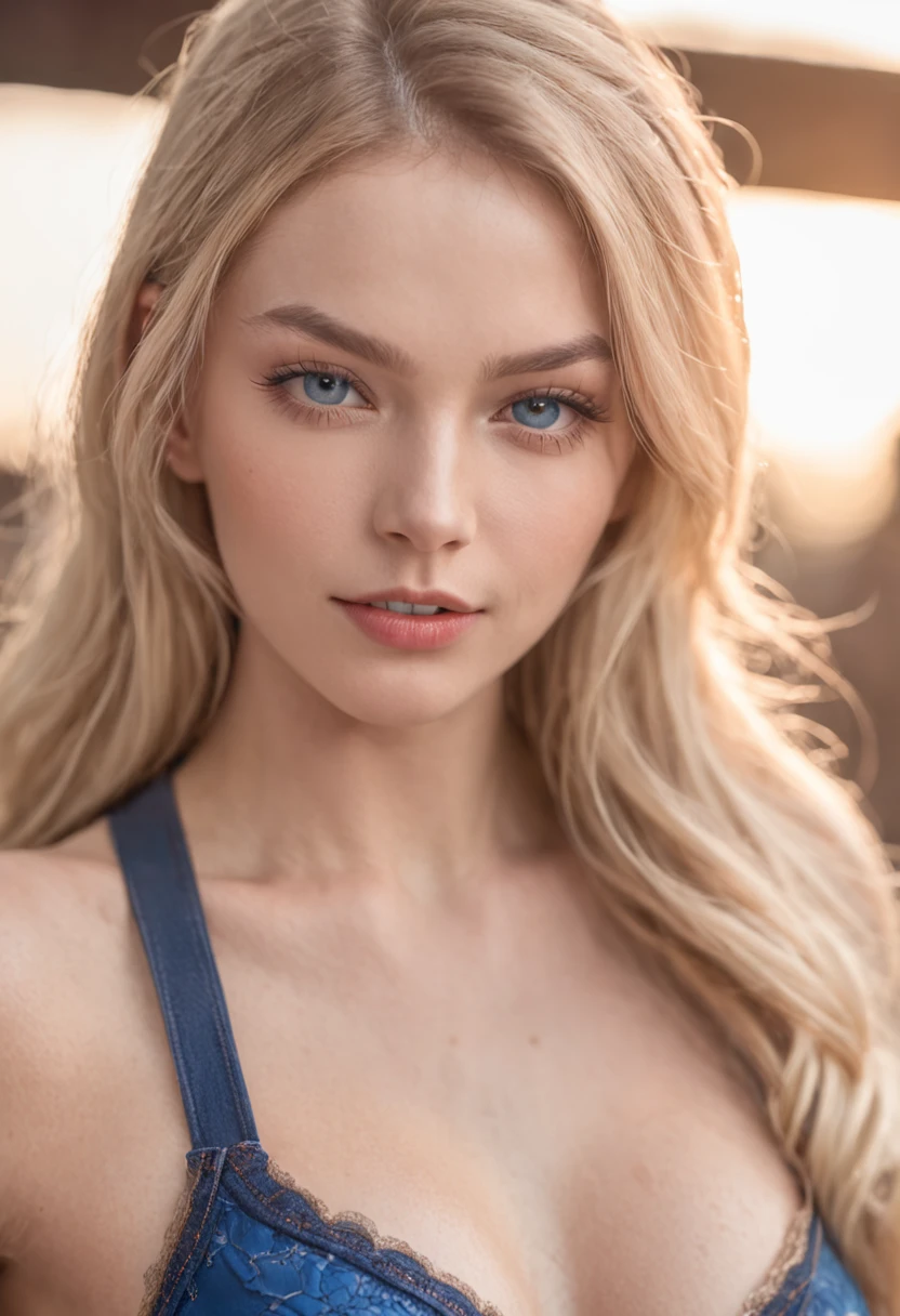 RAW, Nikon Z 85mm, award winning glamour portrait, front lit, low_angle, ((cowboy_shot)), HDR, Beautiful, petite 18 year old supermodel, ((skintight ski pants)), God Rays, blond hair, bright blue eyes, fit, petite, ((cameltoe:1.3)), ((pronounced pubis)), skinny, skintight sports bra, (chiseled abs), ((high detailed skin, skin details)), sharp focus, volumetric fog, 8k uhd, dslr, high quality, film grain, trending on Instagram, winter, snow falling, Russian face