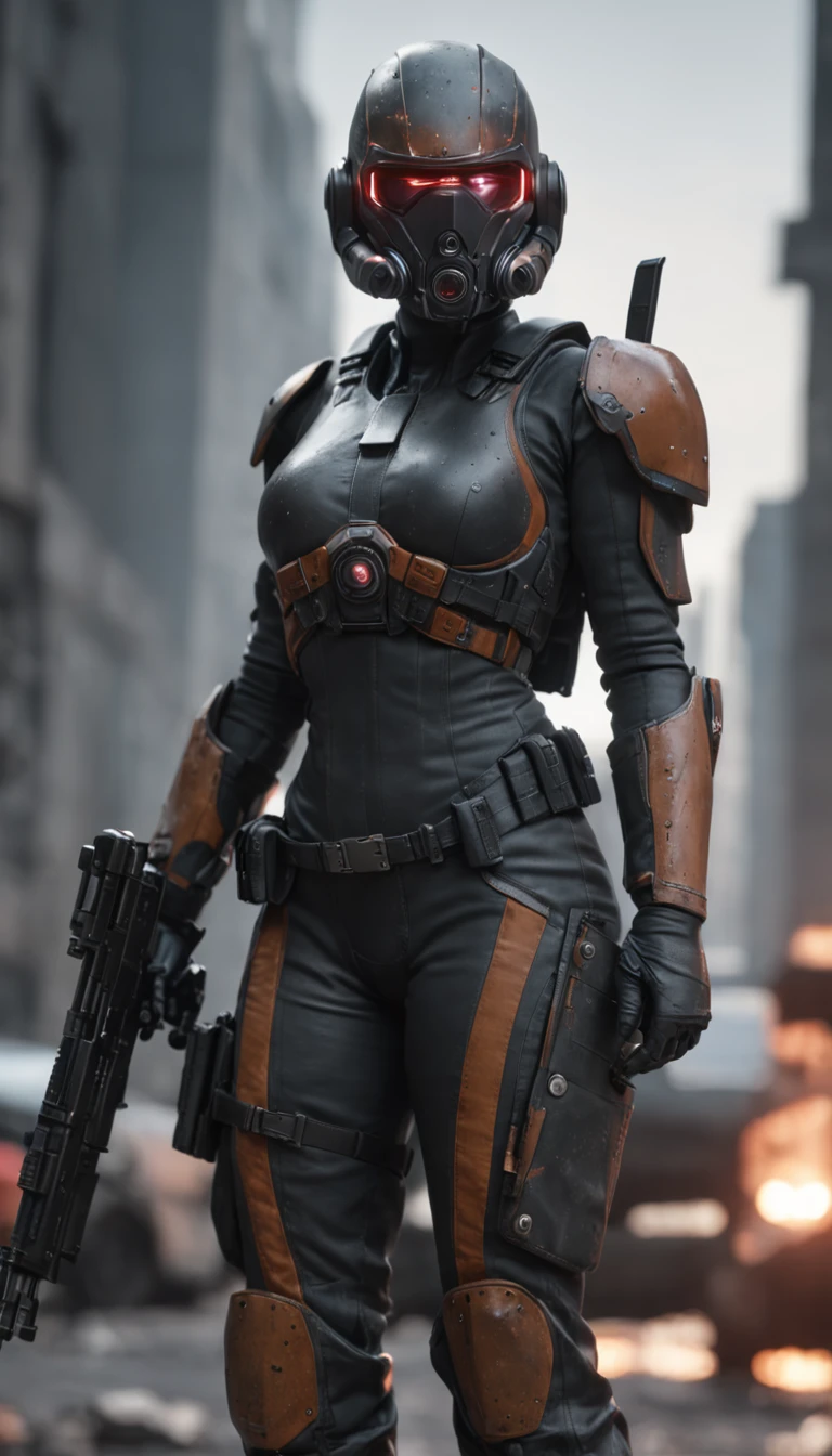 Mola a 25 mm, cinematic film, injection, Vista frontal superior do corpo, Centrado, CGI premiado, perfect angle, {(Cyberpunk Advance Soldier:1.4), (Detailed advanced weaponry), grelha fundida + bras, (action pose), Detailed advanced helmet}, (Detailed dystopian gothic dystopian background Destroyed city:0.7), Dominando, confiante, (circunstanciado, Ultra Detalhado:0.7, Detalhe mais fino, intrincado), vivid color, fotorrealista, Epic movie poster, (epic proportion, Epic composition, epic science fiction, epic fantasy), 3 d renders, RTX, octan render, fotorrealista, hyper realistic, Volumetric lighting, neon reflection, reflection, ray tracing, global ilumination, profundidade de campo, sombra suave, brilho neon, trending on ArtStation, disco Rigido, Hard disk, 64 mil, 128 mil, trabalho profissional, master part, Greg Rutowski,