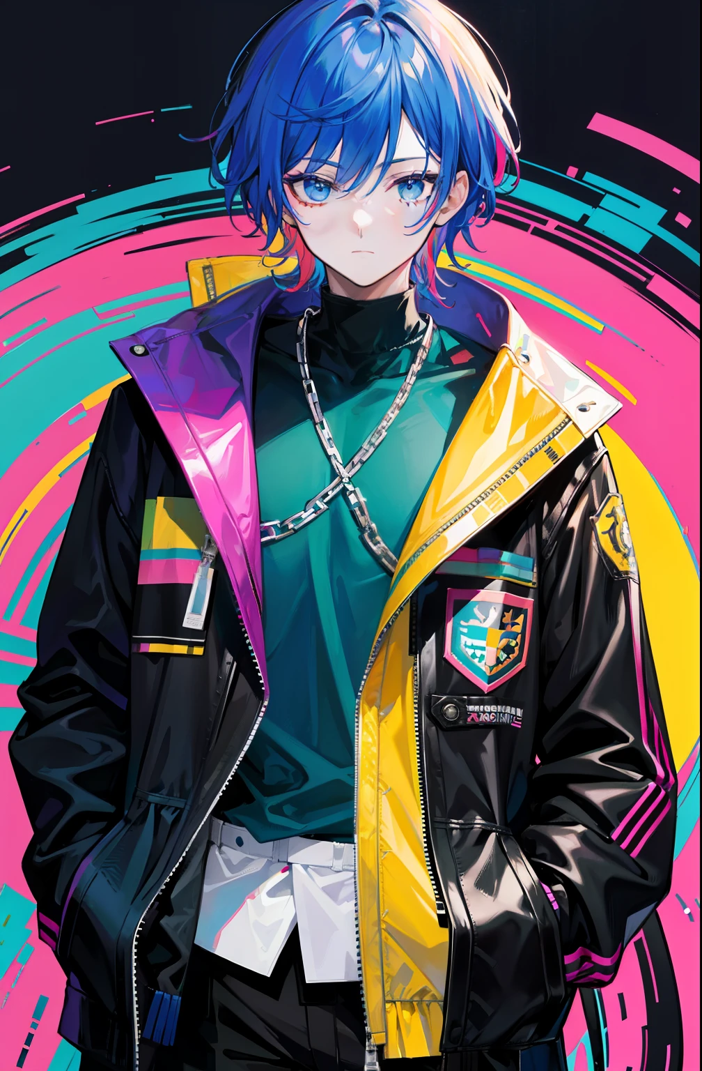 Colorful,Colorful,A colorful but color-based color scheme,A man of male bravery