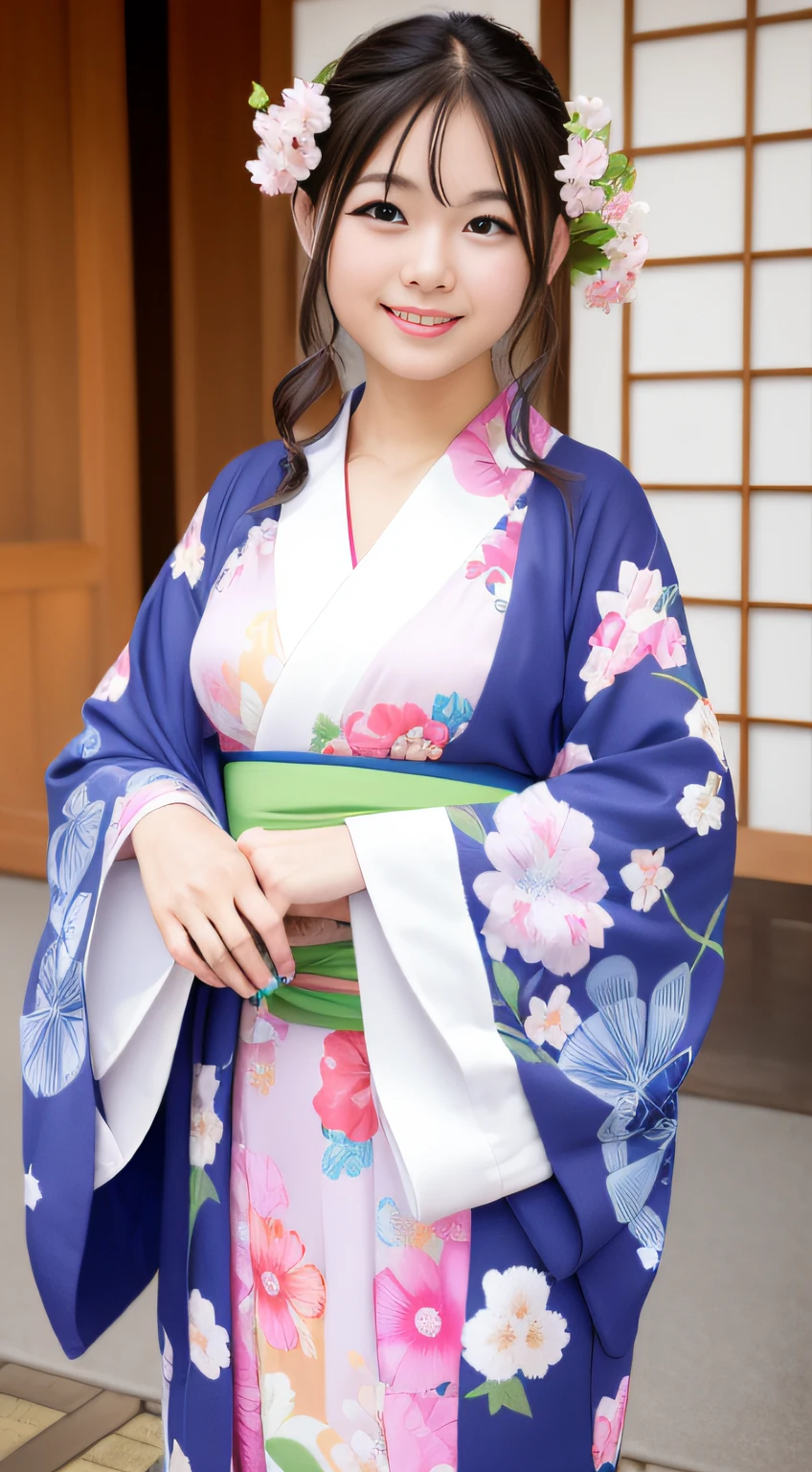 hightquality、masterpiece、ultra res、a beauty girl、Beautiful girl face、cute girl face、kimono、wearing kimonos、full bodyesbian、Famous actresses of Japan、very beautiful face、A sexy