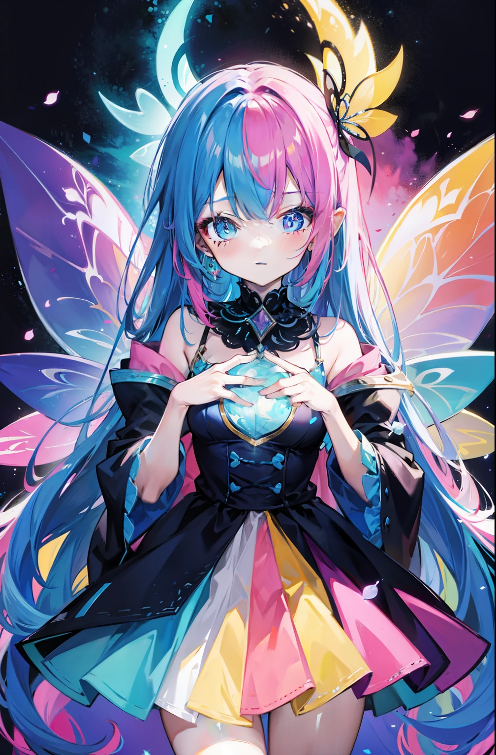 Colorful，Colorful，Colorful but color-based color scheme，Cute and cute magic fairy
