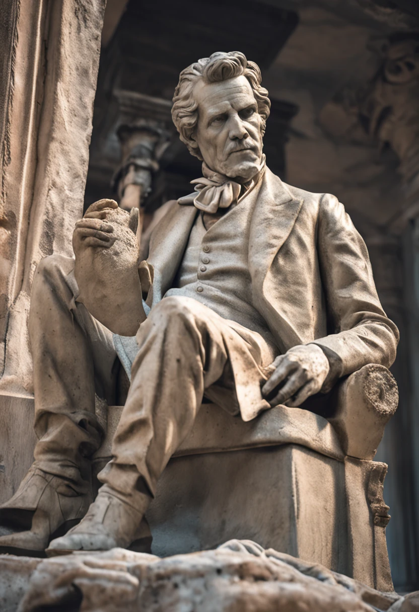 rosto da estatua de alexandre o grande
