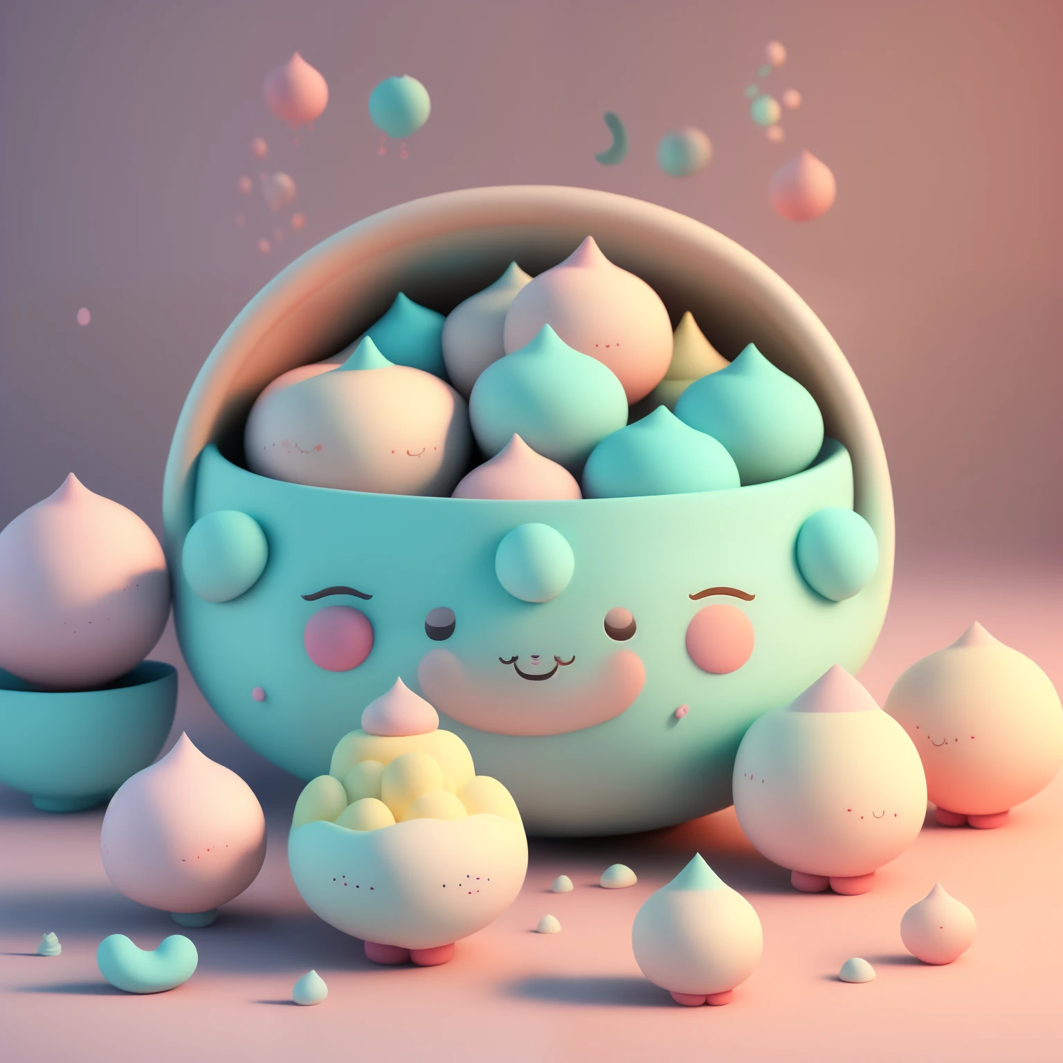microcosm, Isometric view of cute kawaii keyboard, Marshmallow Castle,(Pink big breasts, white colors, amarelo, purpleish color), Comfortable and soft, lighting particle, Dynamic light effects, A futuristic, incredibily detailed, Hyper-Resolution