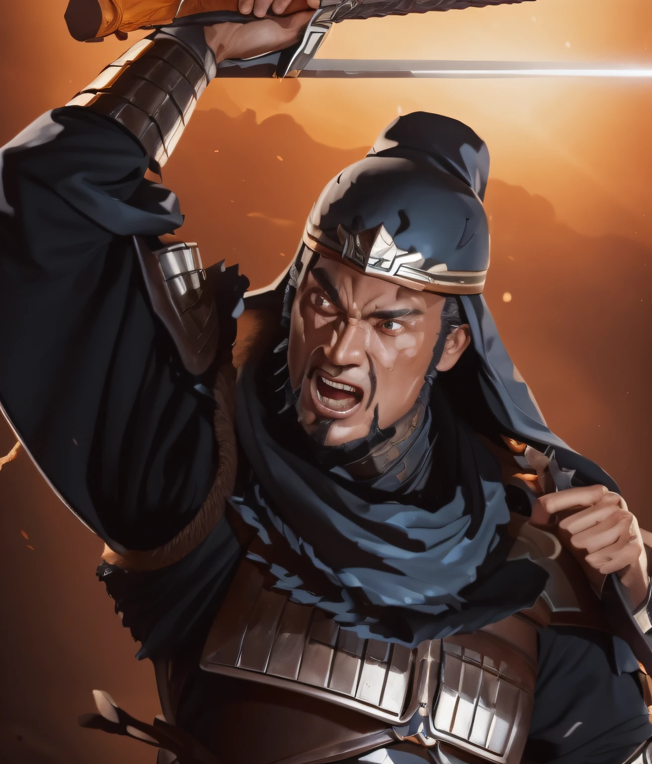 Man with sword and armor