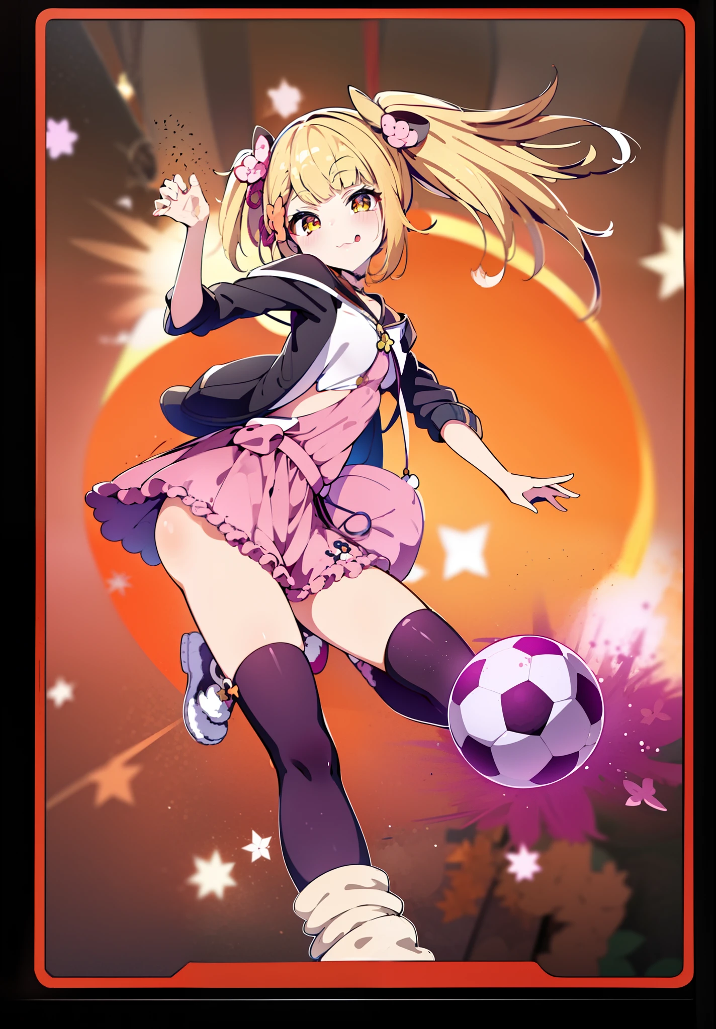 ****** anime chutando uma bola de futebol com um fundo de estrela, splash arte anime ****, anime moe artstyle, estilo anime ecchi, Matou Kitagawa Fanart, ****, anime melhor garota, arte oficial, ****** do anime chamada Lucy, arte anime de alta qualidade, tou, estilo anime", nanogirlv 2, **** no vestido, ****sh