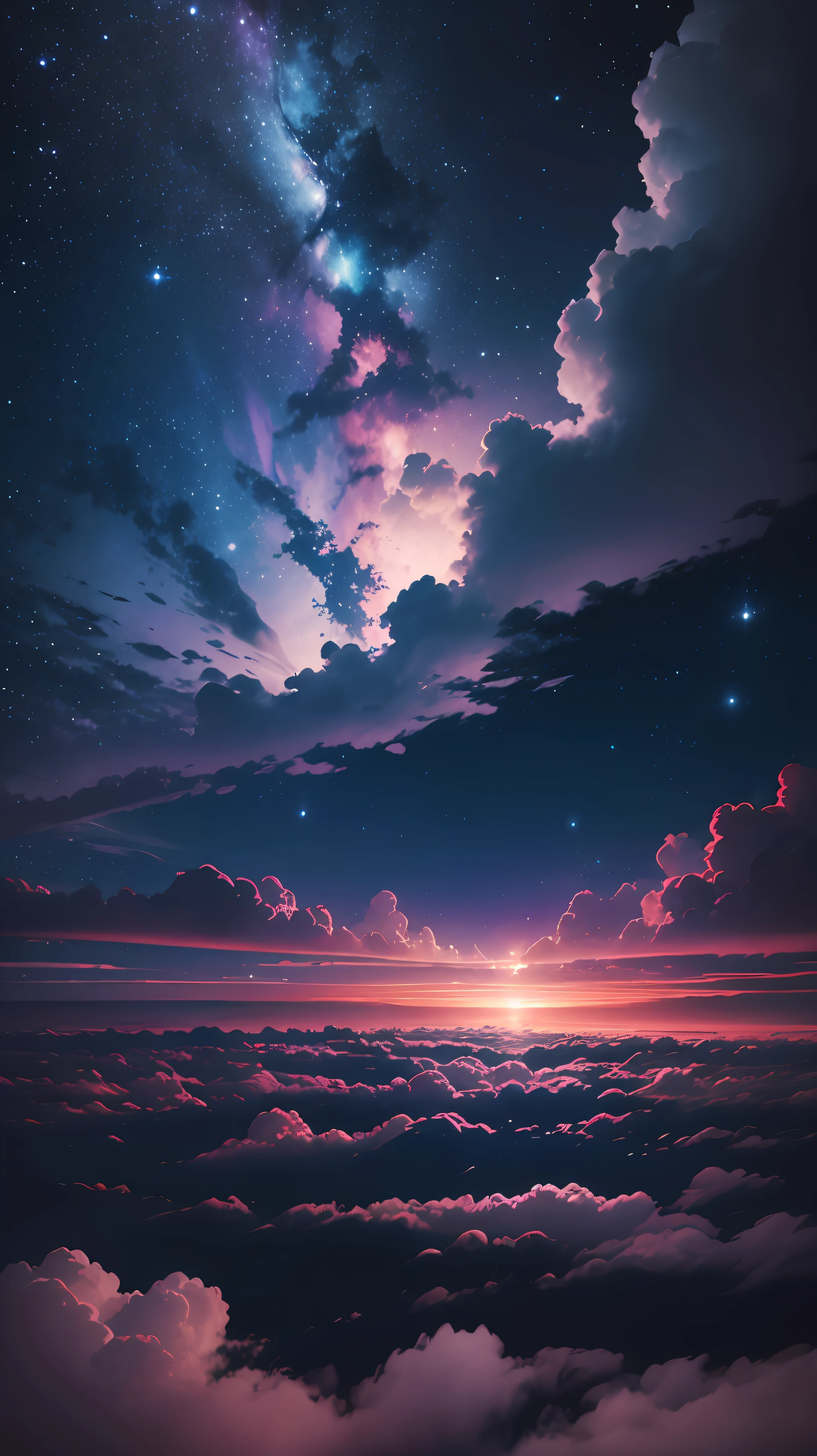 Night sky, clouds --auto --s2