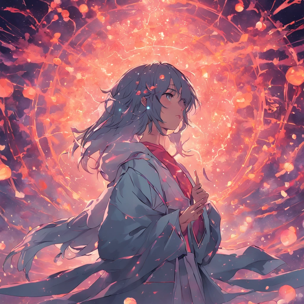 CREATE A SCENE WHERE THERE IS A WOMAN RESEARTING OR MEDITATING WITH VR GLASSES