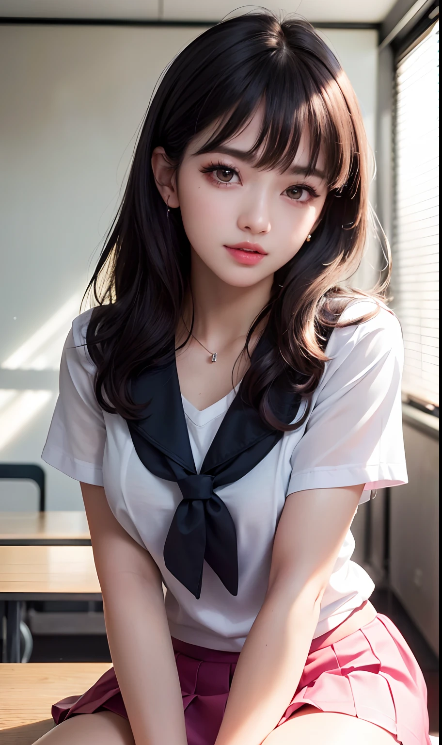 tmasterpiece,top-quality,offcial art,Highly detailed CG Unity 8K wallpapers,like a college girl,20 years girl,Very delicate beautiful,超A high resolution,(realisticlying:1.4),1 hour of writing,(The upper part of the body),(Platinum Long Hair:0.8),(Puffy eyes),looking at viewert,facing front,ssmile,Everyday clothes,(chiayi:1.5), tmasterpiece, best qualtiy, RAW photogr, realisticlying, faces, incredibly absurd res, Buatigarh, depth of fields, hight resolution, ultra - detailed, finedetail, Very detailed, extremely detailed eye and face, Sharp pupils, pupil realistic, tack sharp focus, cinmatic lighting、laying on a couch、A dark-haired、genital female genitalia