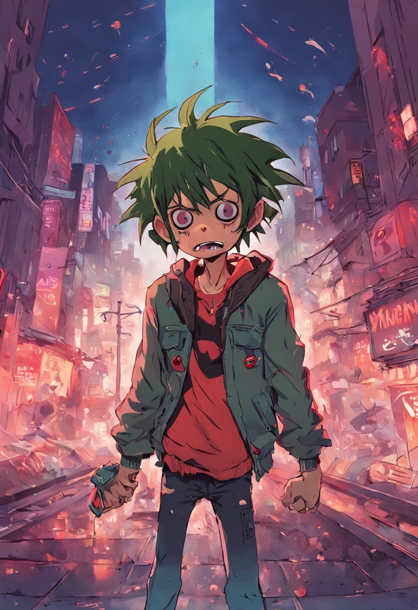 gorillaz art, by Jamie Hewlett noodle