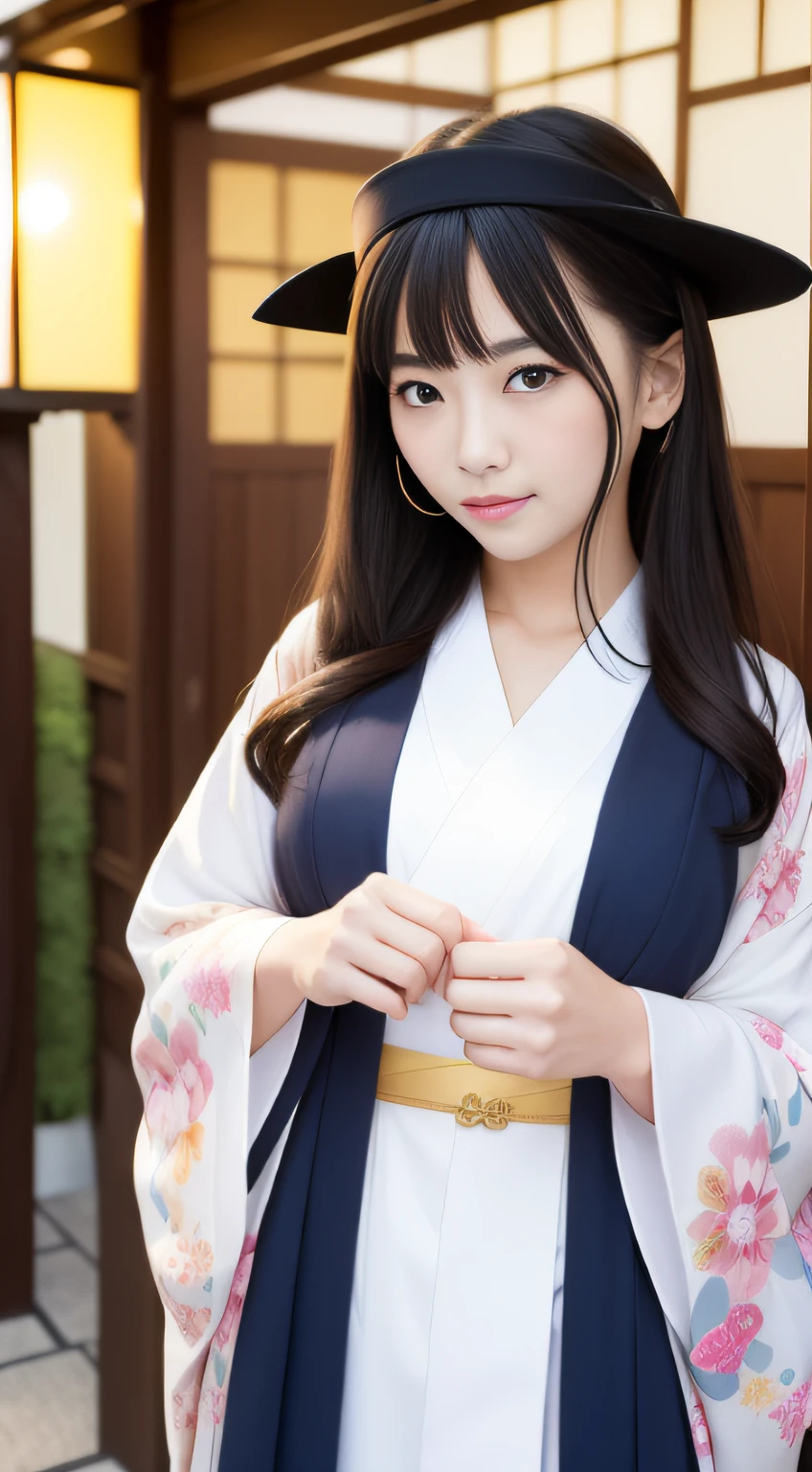 hightquality、masterpiece、ultra res、a beauty girl、Beautiful girl face、cute girl face、kimono、wearing kimonos、full bodyesbian、Famous actresses of Japan、very beautiful face、A sexy