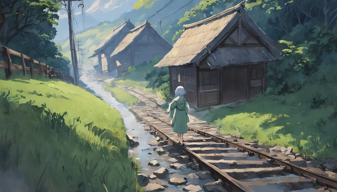 Listening，The hearty singing voice of the train
Against the night wind，Drive into the beautiful little bay east
On the road to dreams，Who put the secret to getting rich
Leaked to the beautiful thousand-year-old Yi village

I spent the whole rainy season reading it，
The story behind the cute Kuntie people，
Go guess，Their mixed thoughts
Is it the same as me，Live your dreams longer than the days

July，We met in a rain
Extended dreams sparkle in the rain
The "yellow coat" chose to depart from the early hours of the morning
In a thunderstorm，Lightning and thundering night，Why so sure?、Tenacity and strength

It was the light that never sleeps in the small station
Flood defense points，Deep and shallow footprints
Engraved on the Nu River Special Bridge，A ruler is firmly stuck on both sides of the rail，
1435 mm was measured，Distance from dreams
Early warning、speed limit、blockade
Strictly guard against death，Tight safety strings
That's when you hurried
I can't touch the threshold of home for a long time
The old mother was sick in bed
The wife went up to the West Building wordlessly
Three-year-old son，Stop talking about dad

Accompanied by stone，In alliance with the mountains
Decades like a day，Guarding the Thousand Miles Railway Line
Standing by the mountains，In the jungle grass，Dyed emerald green
Deer life in the side ditch，The gutter is strong and tall

On the K90 guard point in the town of Joba Valley
Rain after rain
Whose big scalp shoes are wet
Footsteps day and night，It hurts to step on
High and steep slopes，Loose stone room
Cracked scars

A shovel，Two hoes
Empty the debris from the deep ditch and burn it cold，
Also with iron tong-like hands，Pull out the weeds next to the railway
It's like receding，This season is not part of their memory

Inspection vehicles、Integrated video surveillance camera、drone
From the top of the mountain to the bottom of the valley，From bridges to tunnels
Inspection，Full coverage, no dead corners, no blind spots
You said，There is also a 20 km section
You are only focused on every meter of rail
Never let go，Any untiknotted heart

On the side of the Gaoligong Mountain Tunnel
A huge stone
Hidden directly above the railway，You wield a sledgehammer，gnash one's teeth
Wanted，Hammer through the dark rainy night

sometimes，Hang yourself on the mountainside
sometimes，Walk between each culvert
This is the "yellow vest"，In the way of unblocking
Completed with the same train
The most subtle conversations

I thought about after the rainstorm
Water gushing on the side of the railway
Roaring，Showing a hideous appearance
Hugh wants to devour，Any ballast、sleeper
Every inch of railway

Face sandbags for thousands of troops、earthy、stone
And the heart that fights to the death
Hong Devil，It is only possible to surrender

Saw it too
headlight、Lighting light、The flashlight is wide open
Nerves that are taut，Brave the wind and rain

Carpet search
Dragnet troubleshooting
Wherever they have been
The train flows safely and unimpeded

And the retaining wall
Like a wide palm
Horizontally in front of you，For many years
Spread out a small crack
During the season of heavy rainfall
Stroke wound after wound
It's like tearing the hearts of thousands of people

Huge sandbags arrived
Plug the gap
A handful of sweat and mud
Fight the heavens and the earth，Former servants followed
Roar、Shouts、Come on

In fact，Safety and rock solid is the most beautiful note