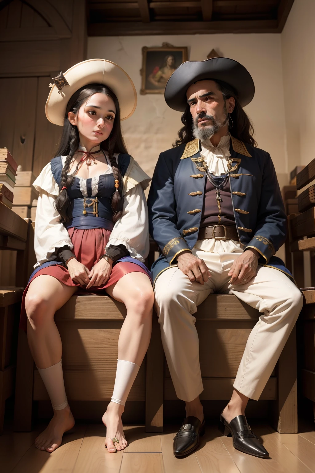 Seventeenth-century Spanish sailors, sujos, rudes e feios