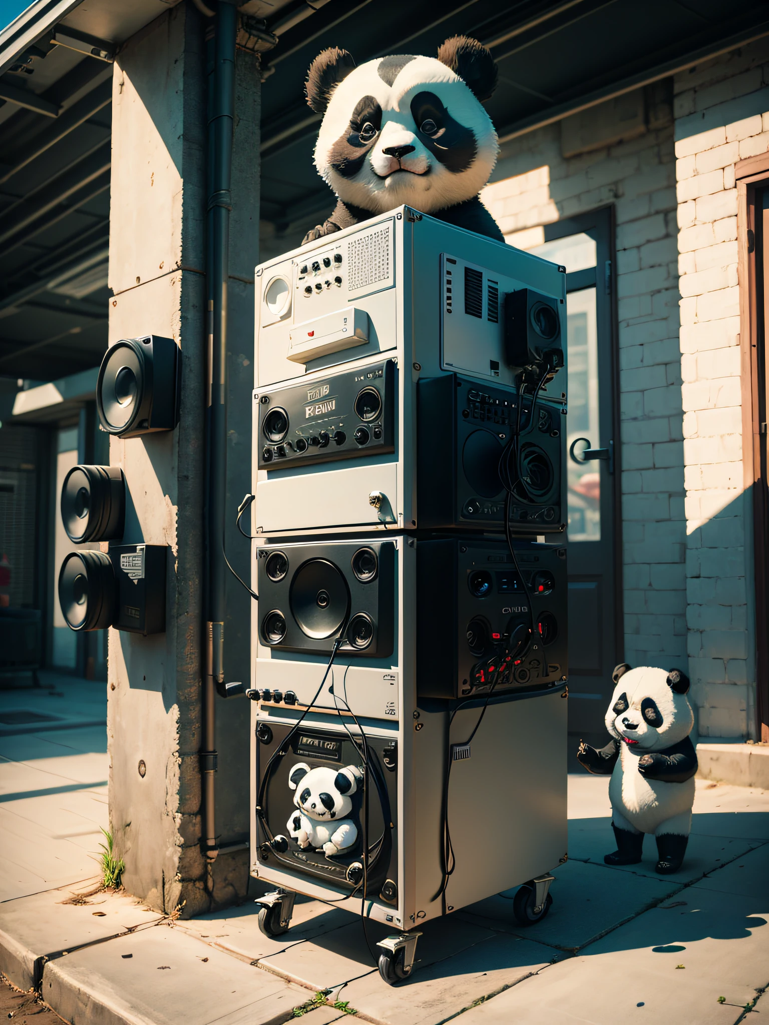 Audio，Power amplifier，mike，Panda Man --auto