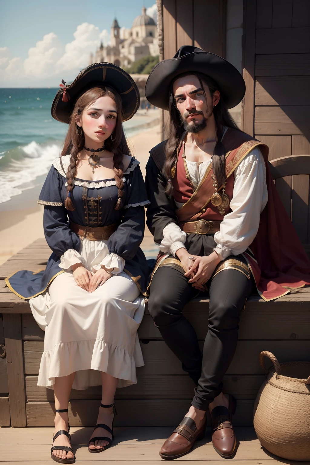 Seventeenth-century Spanish sailors, sujos, rudes e feios