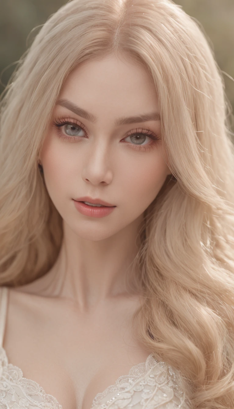 ((top-quality、8K、masterpiece:1.3))、((All Nude))、((Beautiful Russian woman))、1 female、Colossal tits:1.3、Slender body type:1.1、Toned abs、Blonde semi-long hair、(the beach)、Super Detailed Face、Detailed lips、A detailed eye、二重まぶた
