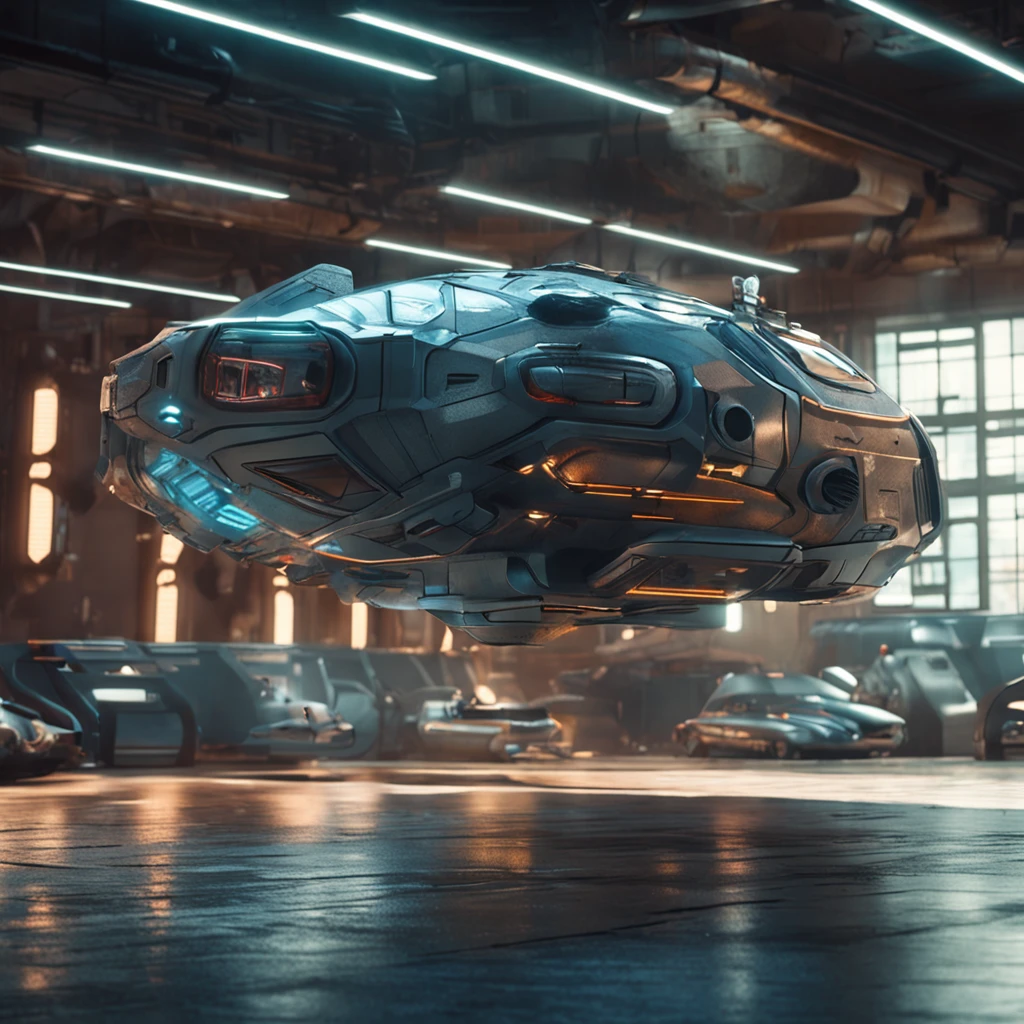 Simple ins,Modernist vehicles,Sci-fi spaceship looking vehicle,Best quality, Masterpiece, 超高分辨率, (photograph realistic:1.4), surrealism, Dream-like,real photograph