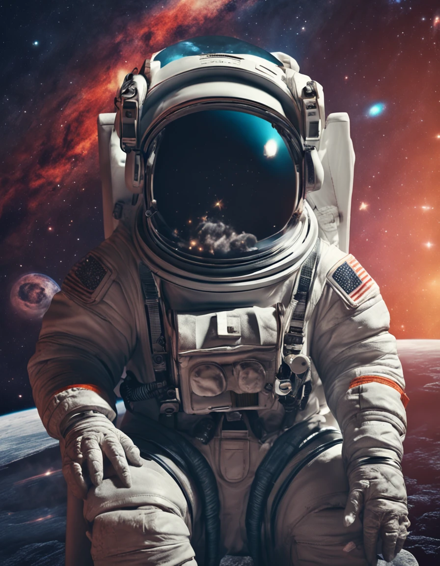 A dog-headed astronaut,Moon,milky ways,Spacesuit,k hd
