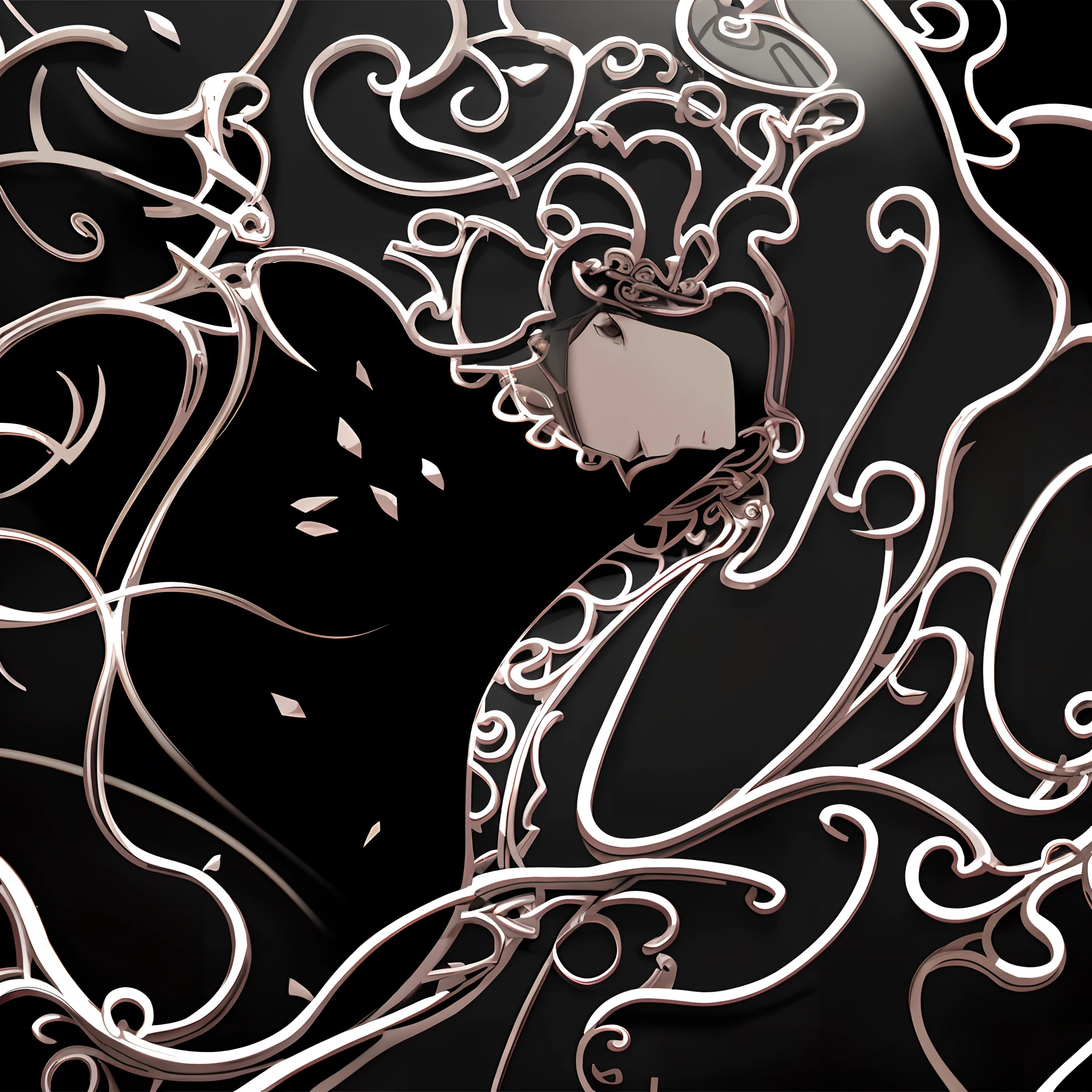 uma estrutura de metal decorativa, moldura em filigrana, num fundo colorido, raibow, Hearts and flowers intertwined, metal border, Backround colorido. Inkscape, borda preta, bordado de contorno rosa, fronteira em filigrana, gothic harts, moldura rosa colorida. d&d, Painel de arte vetorial para plasma CNC, arte vetorial para plasma cnc, design preto, Rosa Backround